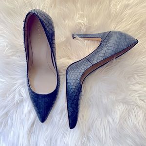 Calvin Klein snake print heels